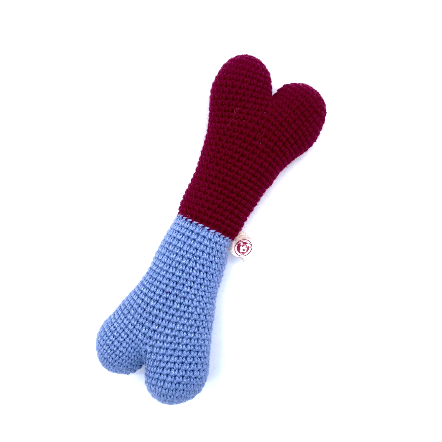 Hundespielzeug Knochen Aqua-Rot